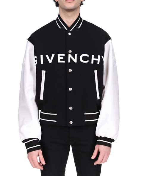 givenchy varsity jacket mens|givenchy wool jacket.